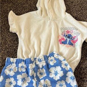 Disney Paradise Life Pajama Set - Cream and Blue